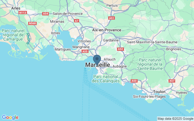 Kaart met locatie Le Vieux Port